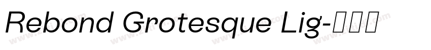 Rebond Grotesque Lig字体转换 Rebond Grotesque Lig字体转换